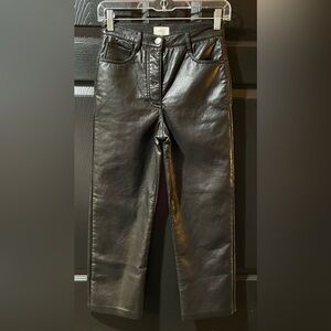 Aritzia Wilfred Faux Leather Pants Like New Condition